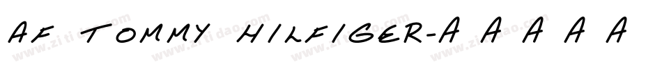 AF TOMMY HILFIGER字体转换